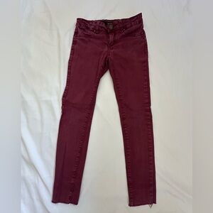 Joe's Jeans Deep Red Denim